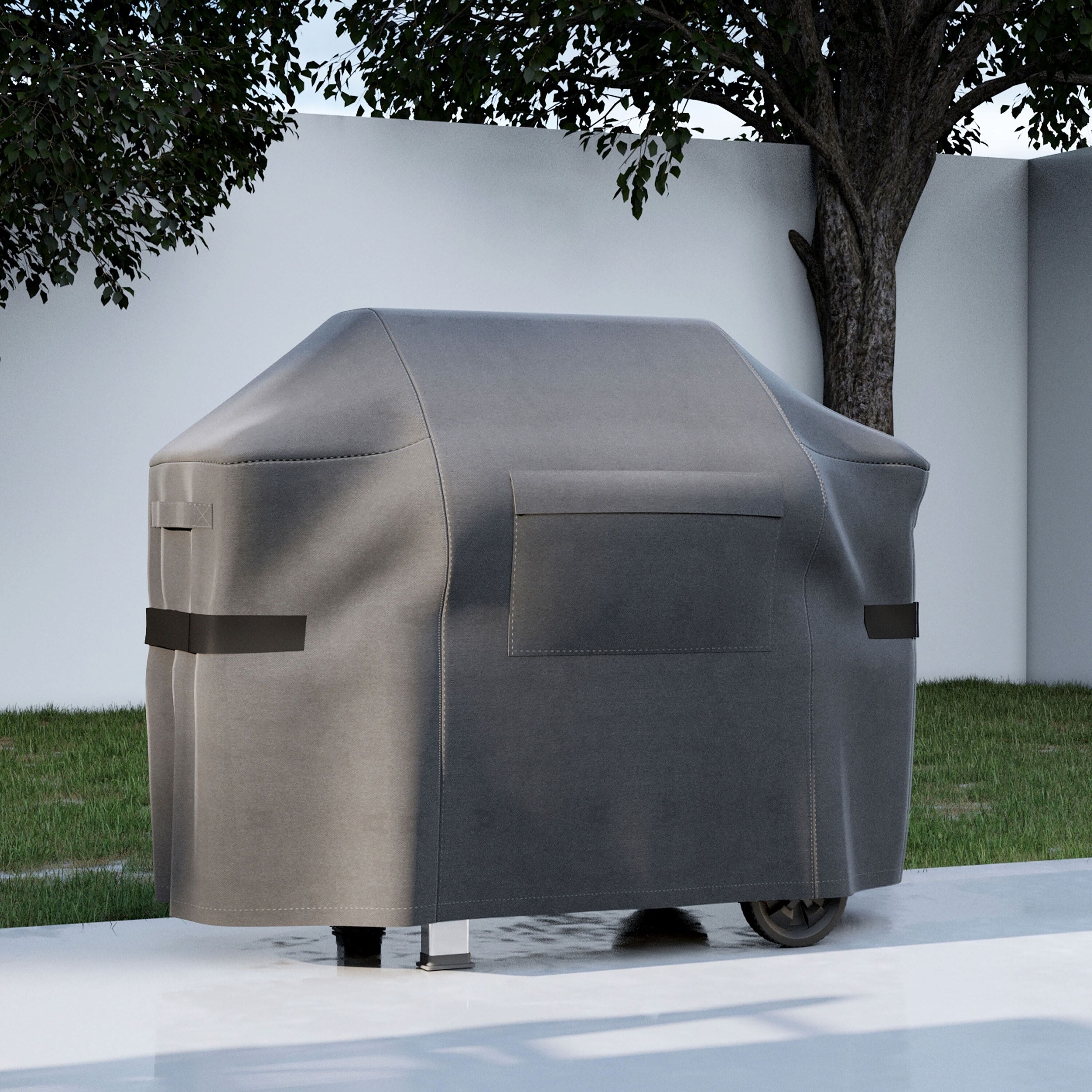 KHOMO GEAR - 58-Inch BBQ Grill Cover - Heavy-Duty Waterproof Outdoor Cover for Gas Grills - UV-Resistant, Fade-Proof, Rip-Proof