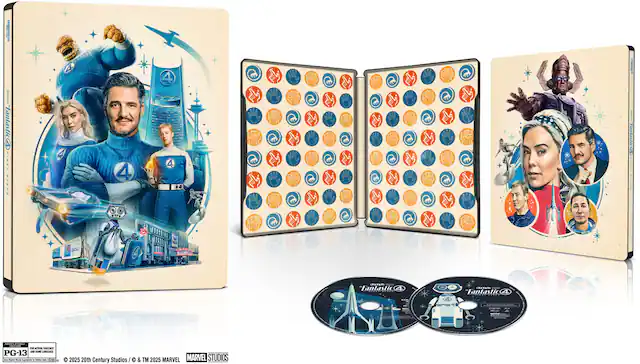 Front. The Fantastic Four: First Steps (Steelbook) - 4K Blu-Ray.