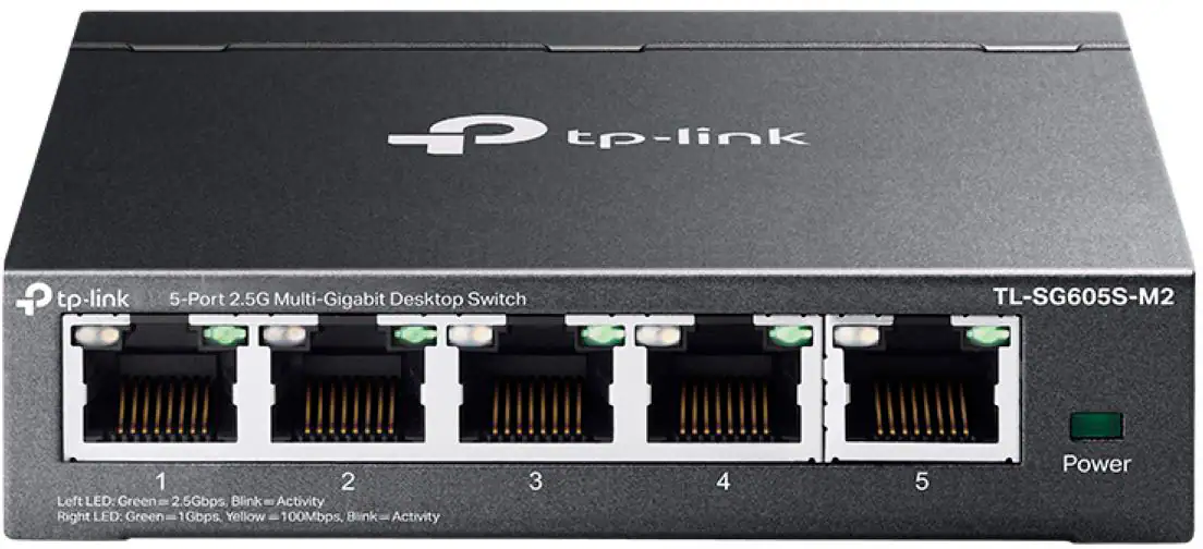 TP-Link - 5-Port 2.5G Multi-Gigabit Desktop Switch - Black