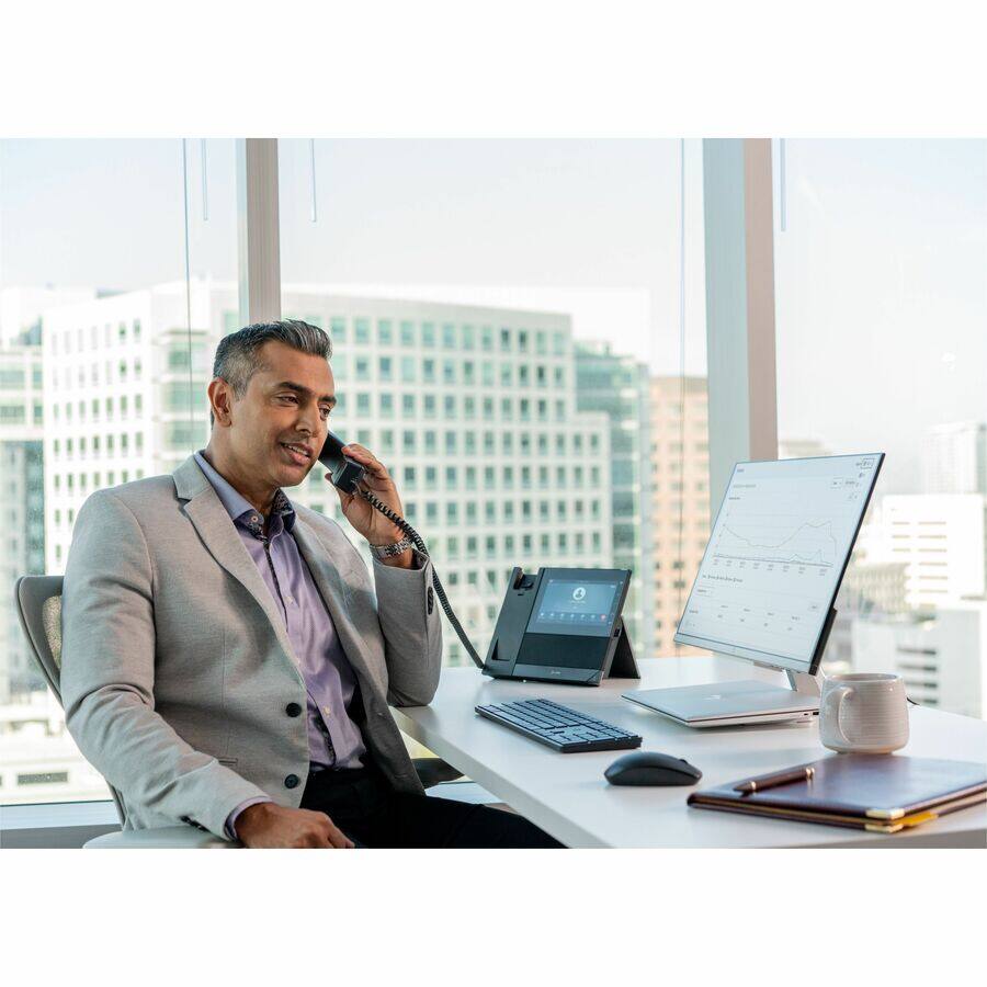 Alt View 1. HP - Poly CCX 600 IP Phone - Corded - Corded/Cordless - Wi-Fi, Bluetooth - Black - VoIP - 2 x Network (RJ-45) - PoE Ports - Black.