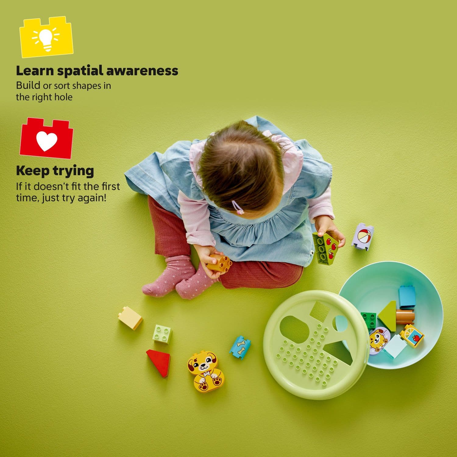 Learn spatial awareness
Keep trying