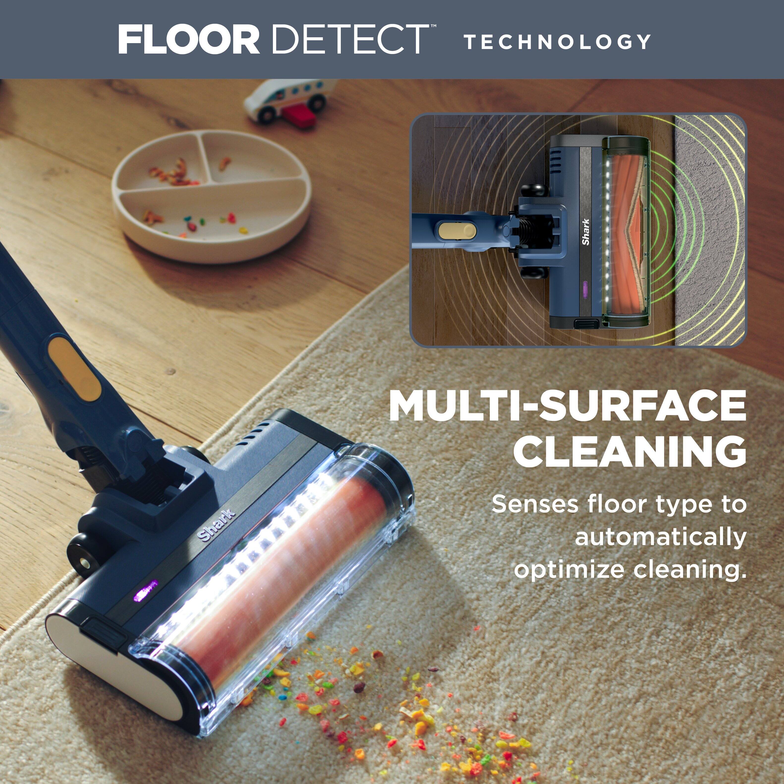 FLOOR DETECT TECHNOLOGY  
Shark MULTI-SURFACE CLEANING  
Senses floor type to automatically optimize cleaning.