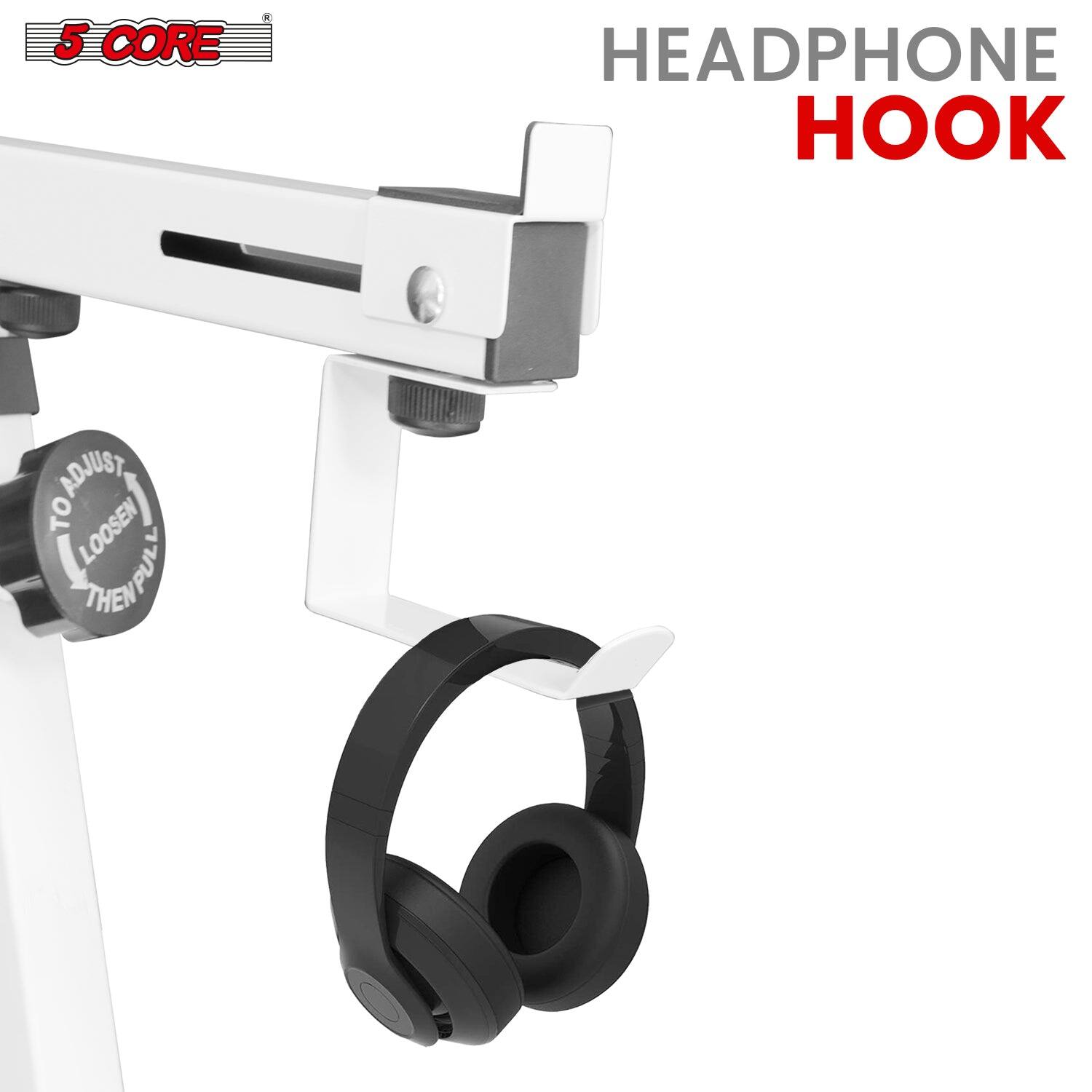 5 CORE

HEADPHONE HOOK

TO ADJUST LOOSEN THEN PULL