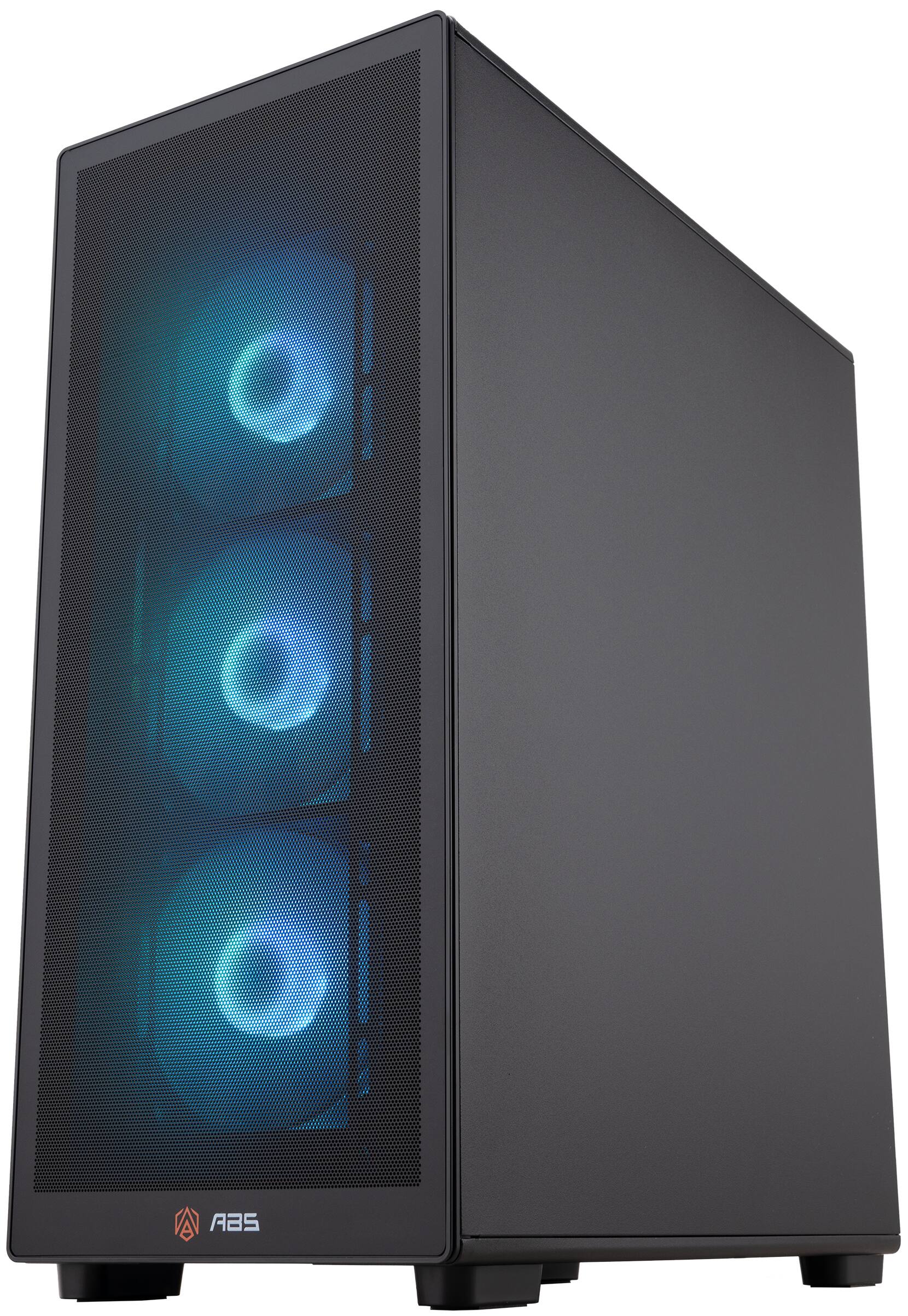 Alt View 3. ADVANCED BATTLESTATIONS - ABS Stratos Aqua Gaming PC - Windows 11 - Intel Core Ultra 7 265KF - GeForce RTX 5070 - DLSS 4 - 32GB DDR5 - 2TB - BLACK.