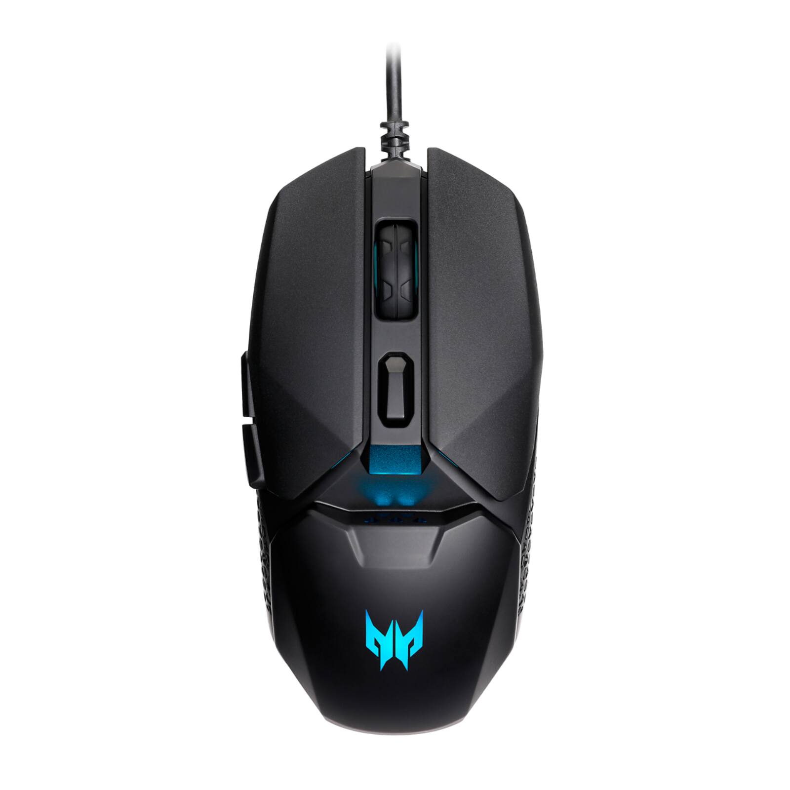 Acer - Predator Cestus 327 Gaming Mouse with 8000 DPI Sensor 20 Million Click Lifespan 6 Buttons USB Wired Ergonomic - Wired - Black