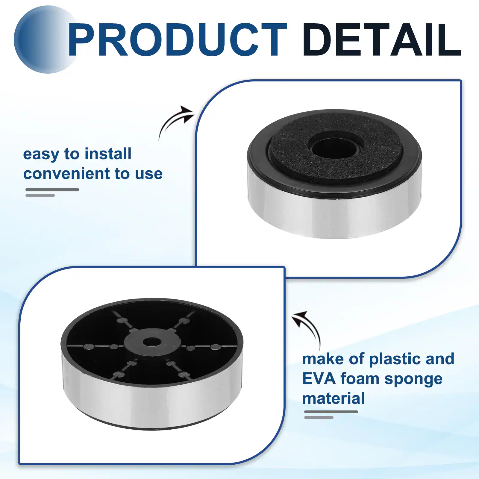 PRODUCT DETAIL

- easy to install
- convenient to use

- make of plastic and EVA foam sponge material