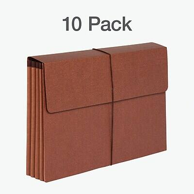 Alt View 3. Pendaflex -  Moisture Resistant Reinforced Expanding Wallet with Flap & Cord Closure, Legal Size, Brown, 10/Box  - Brown.