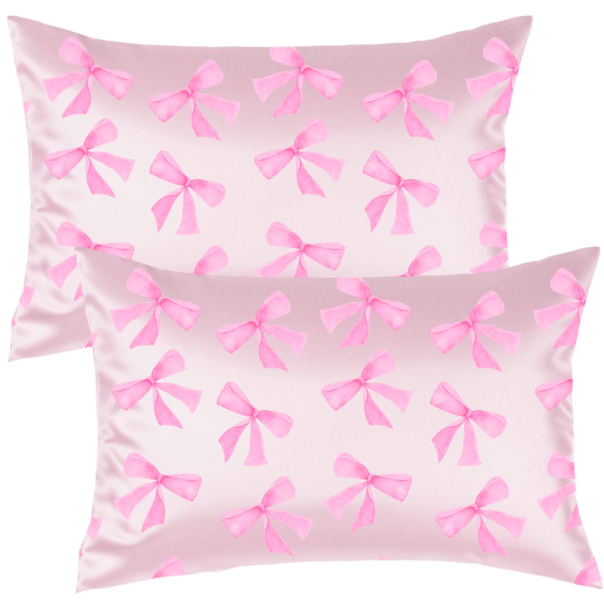 Pink Bow Queen Size 20x30in