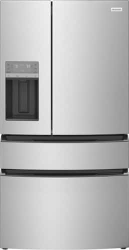Frigidaire - 36 in. Wide 26.3 Cu. Ft. 4-Door French Door Refrigerator - Fingerprint-Resistant Stainless Steel Look