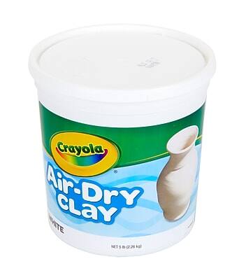 Crayola Air-Dry Clay White  
NET 5 lb (2.26 kg)