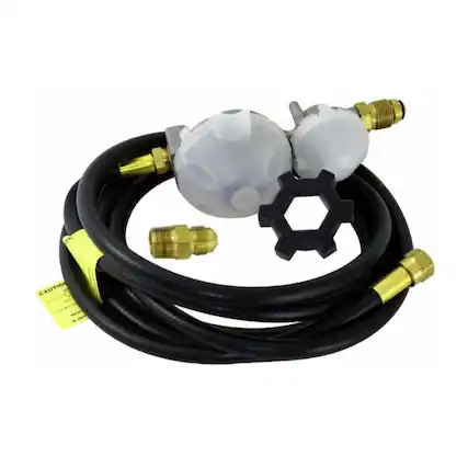 Front. Mr. Heater - Mr. Heater 12 ft. Hose for Propane Unvented Series Heaters - Black.