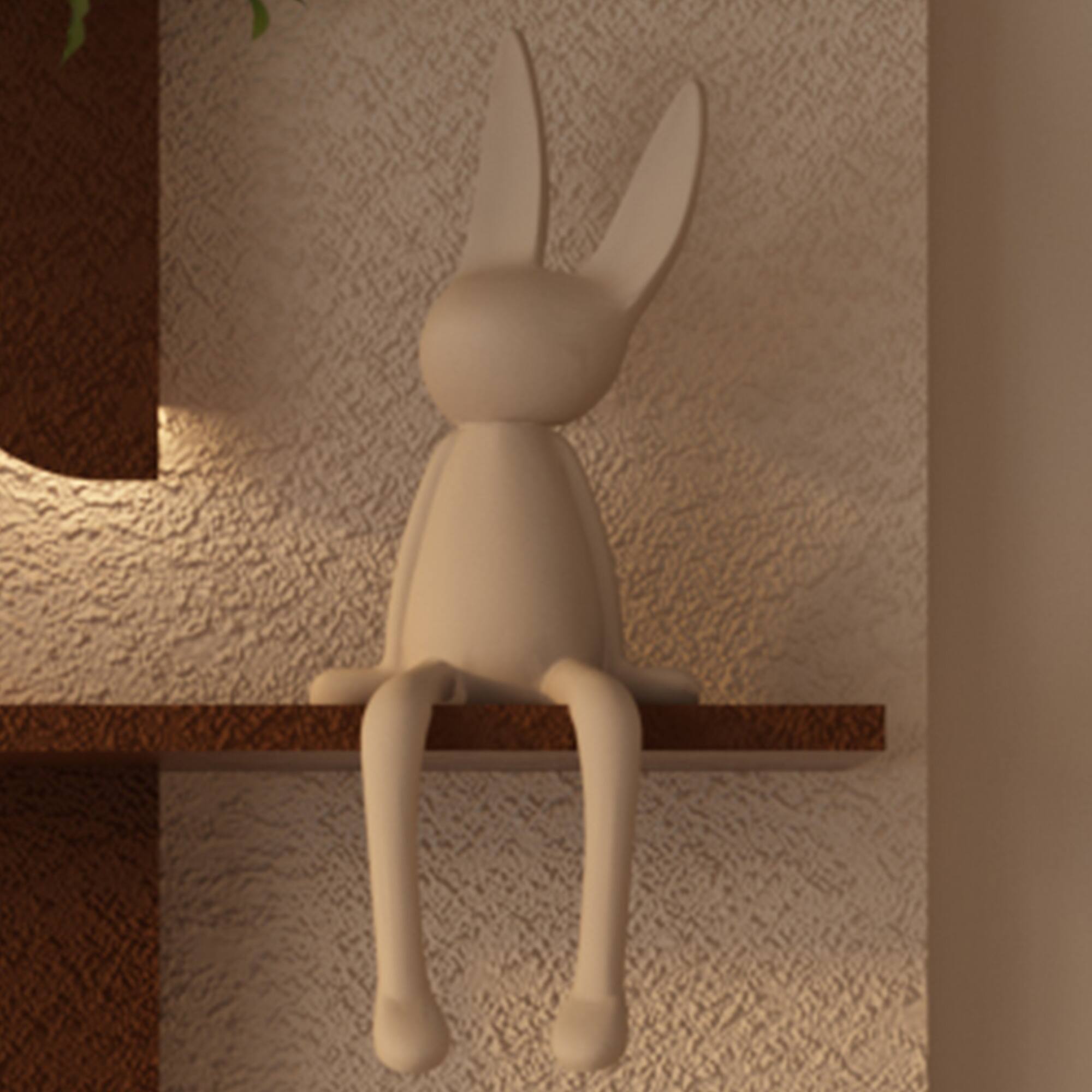 Alt View 2. GOODSILO - Adjustable LED Sandstone Wall Decor with Simulated Plants and Glass Vase - Remote Control Light Strips for Home Decor - Light Coffee.