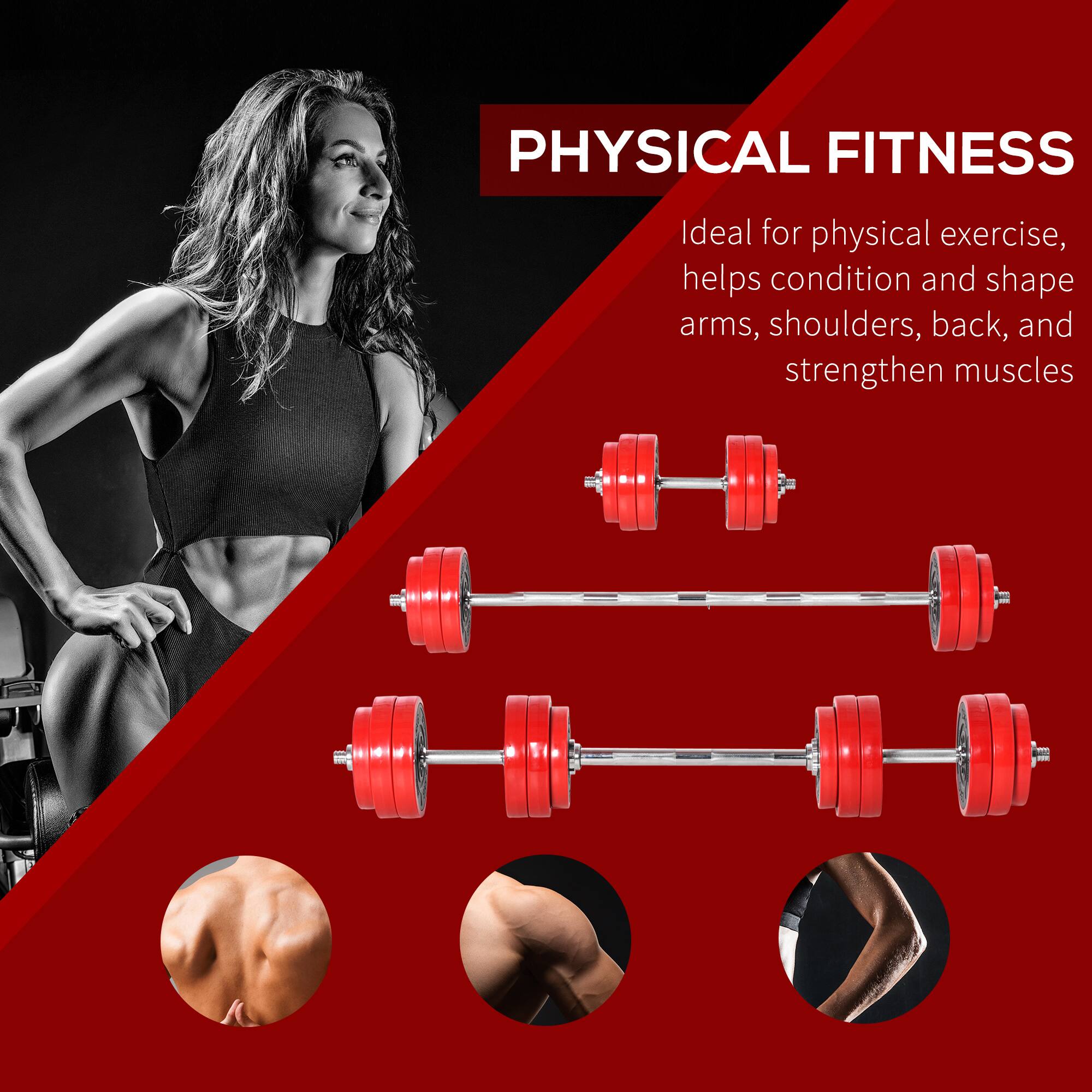 PHYSICAL FITNESS

Ideal for physical exercise, helps condition and shape arms, shoulders, back, and strengthen muscles