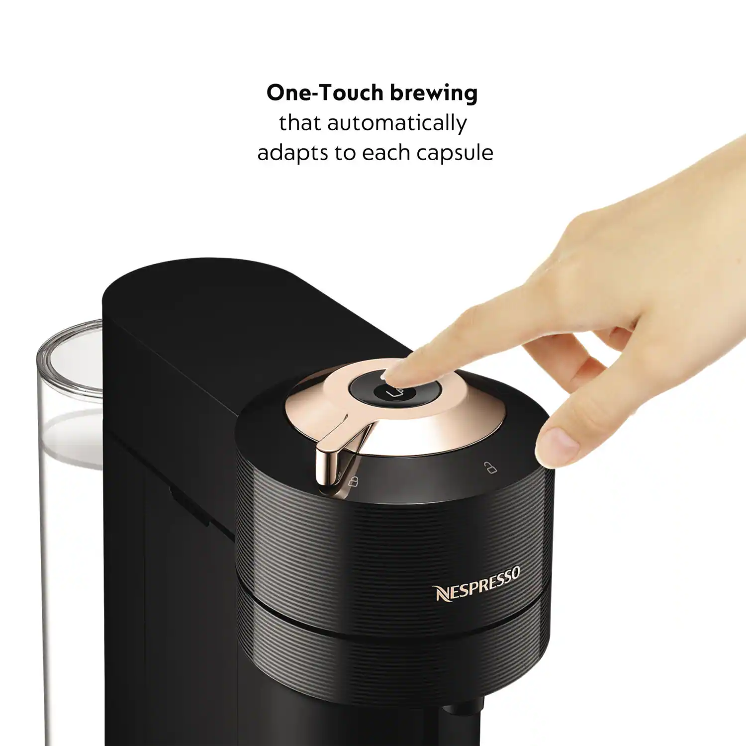 One-Touch brewing that automatically adapts to each capsule