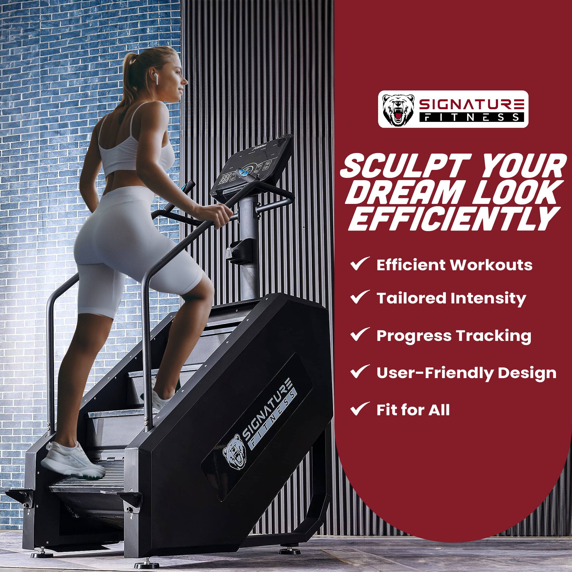 **SIGNATURE FITNESS**

**SCULPT YOUR DREAM LOOK EFFICIENTLY**

- Efficient Workouts
- Tailored Intensity
- Progress Tracking
- User-Friendly Design
- Fit for All
