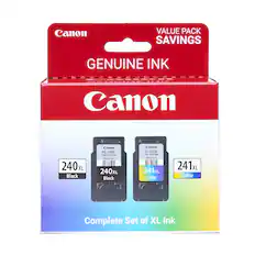 Canon Value Pack Saving Genuine Ink: Canon 240XL Black and Canon PG-240XL Fine Cartridge. Complete Set of XL Ink.