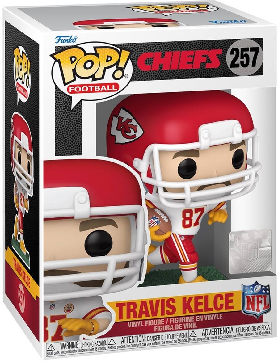 Funko POP! NFL: Chiefs Travis Kelce, Away Collectibles Multicolor