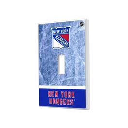 Keyscaper - New York Rangers Wordmark Single Toggle Lightswitch Plate - Multicolor