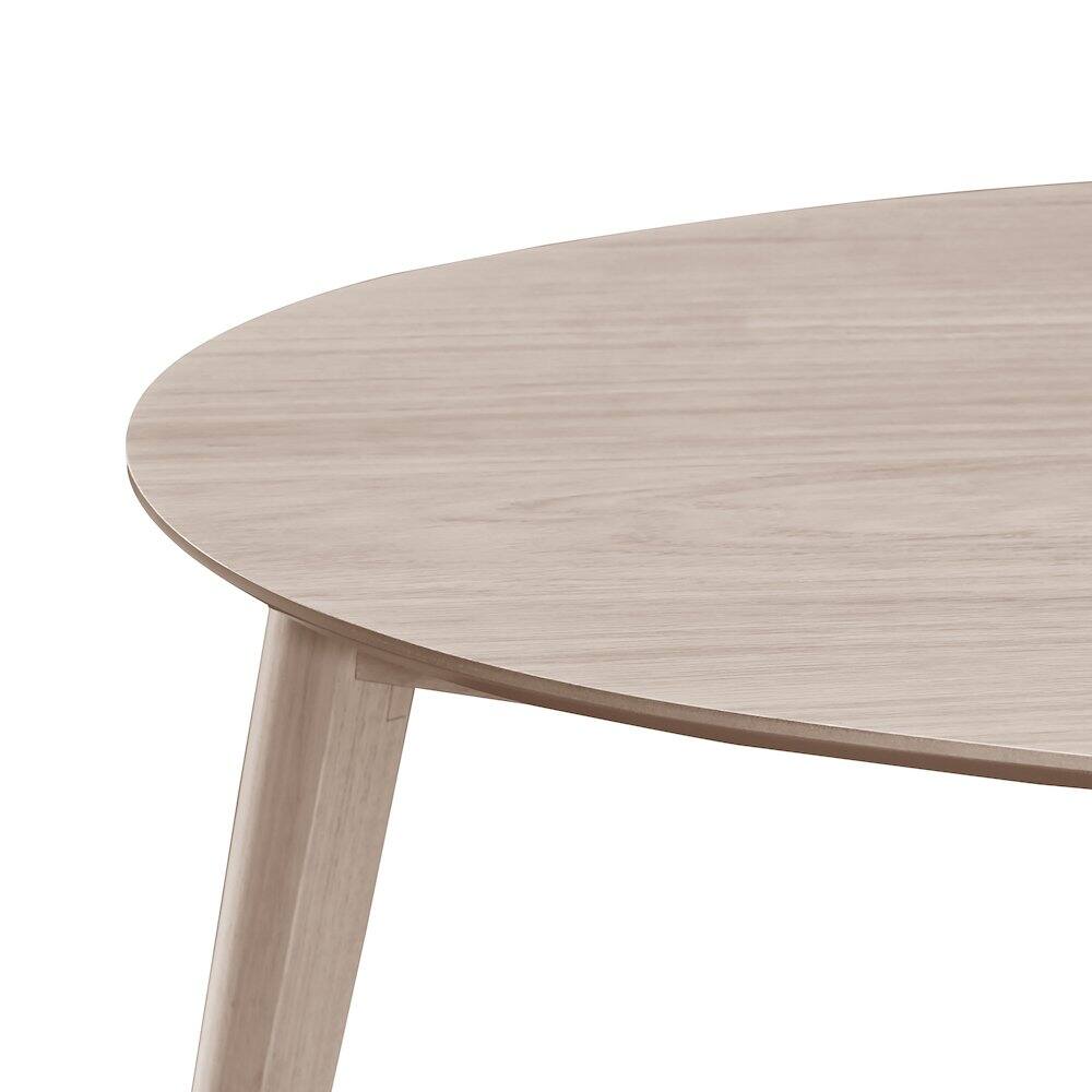Back. New Classic Furniture - Oscar Wood Corner Table - White.