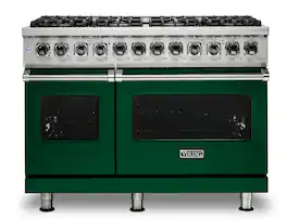 Viking - 5-Series Dual Fuel Self-Clean 48"W Sealed Burner Range - Ivy