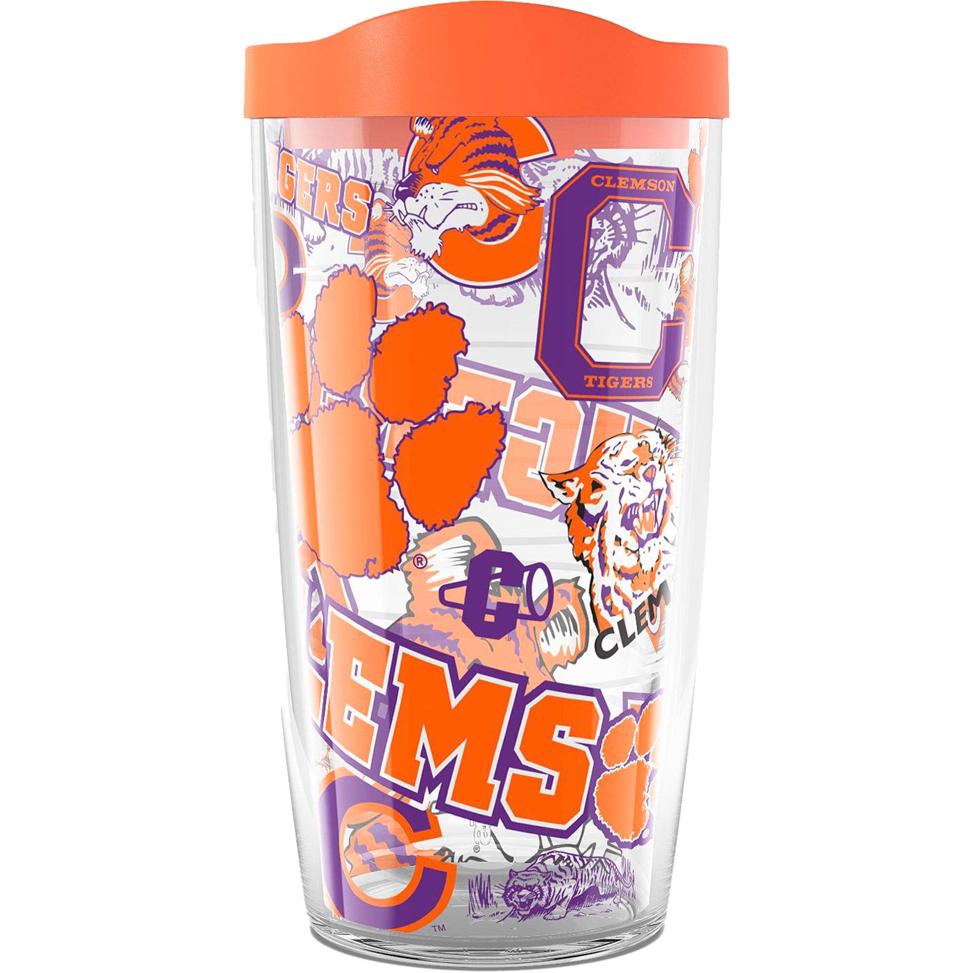 Tervis - Clemson Tigers 16oz. Allover Classic Tumbler - Multicolor