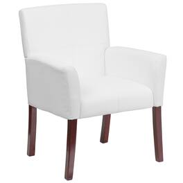 Alamont Home - Taylor Contemporary Leather/Faux Leather Side Chair - Upholstered - White