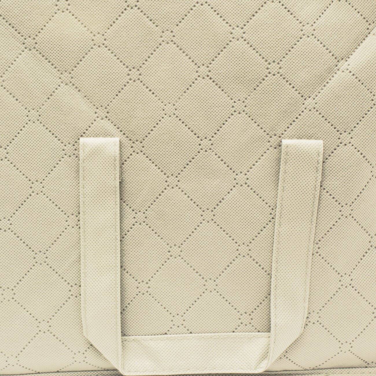 Alt View 4. Sorbus - Sorbus 1-Pc Foldable Storage Bag Organizers, 3 Sections, Great for Clothes, Blankets, Closets, Bedrooms, and More - Beige.