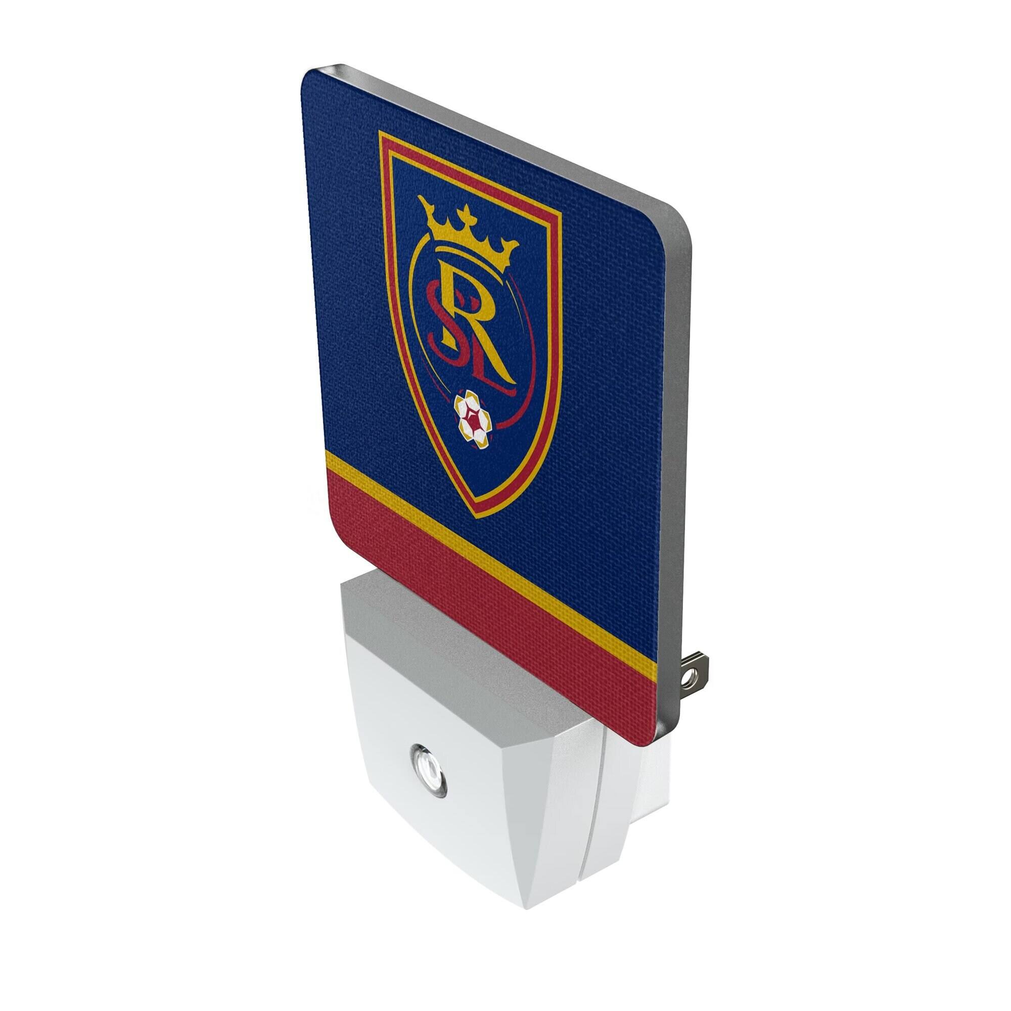 Alt View 1. Keyscaper - Real Salt Lake Team Stripe Nightlight 2-Pack - Multicolor.