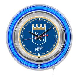 Holland Bar Stool Co. - Kansas City Royals Double-Walled Neon Clock - Multicolor