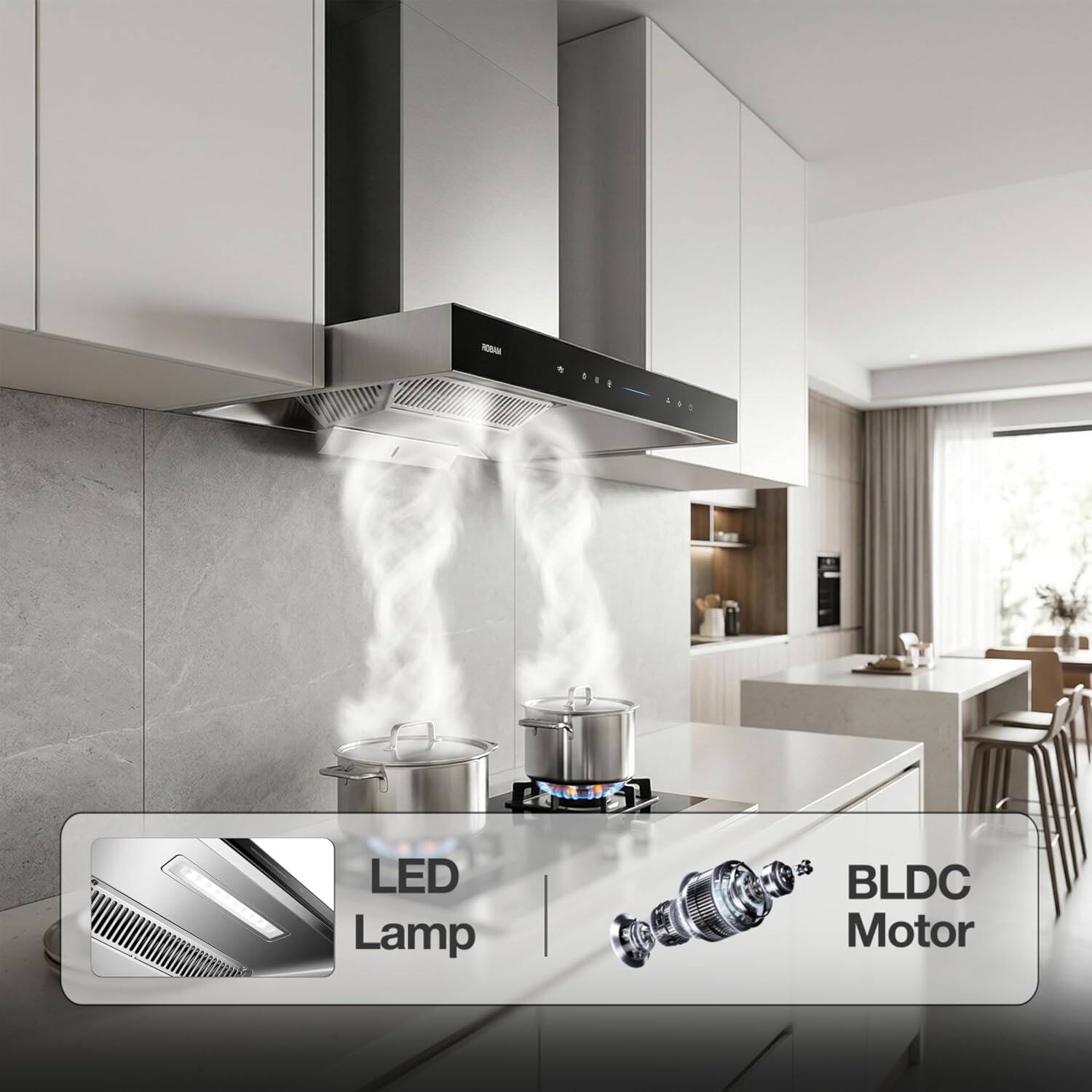ROBAM

100

LED Lamp

BLDC Motor