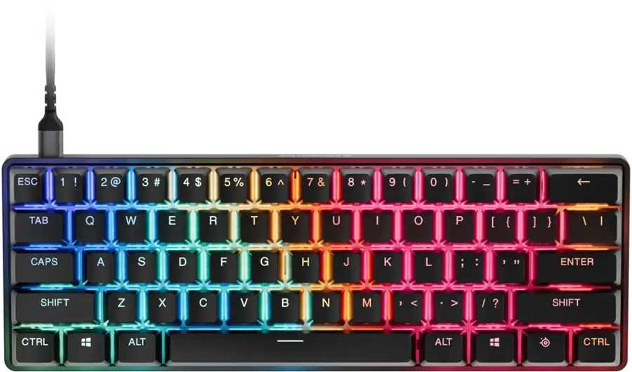 The text on the image is a list of keys on a keyboard. The keys are grouped and listed as follows:

1. ESC - I 2 20 3 I 4 S % E . T - 8 9 - a I . - TAB D W E  T Y u - O > I - - - I - CAPS A 8 D F G H J x % : - ENTER SHIFT 2 K a V H  M - a 1 1 SHPPT CTRL 1 ALT = + CTAL