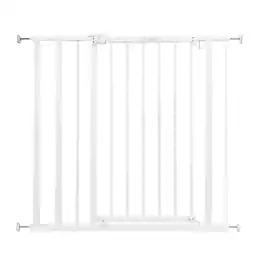 Ingenuity - Ozzy & Kazoo 36” Tall Walk Through Dog Gate For Doorway or Stairway