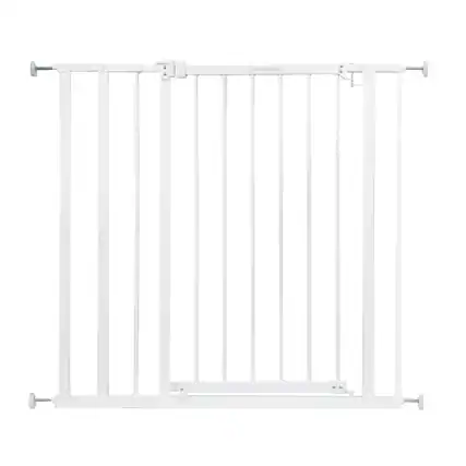 Front. Ingenuity - Ingenuity Ozzy & Kazoo 36” Tall Walk Through Dog Gate For Doorway or Stairway.