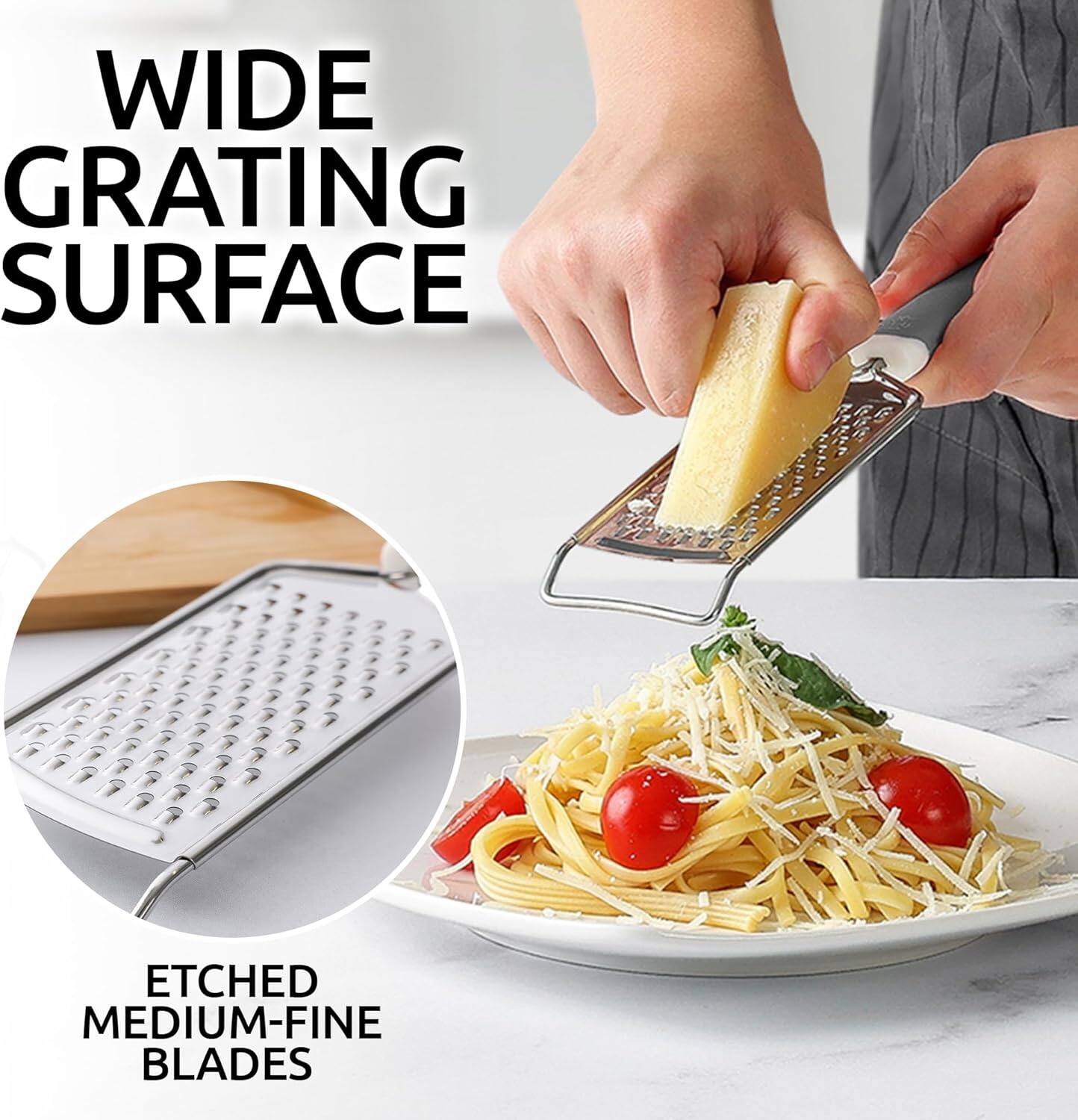 WIDE GRATING SURFACE  
ETCHED MEDIUM-FINE BLADES