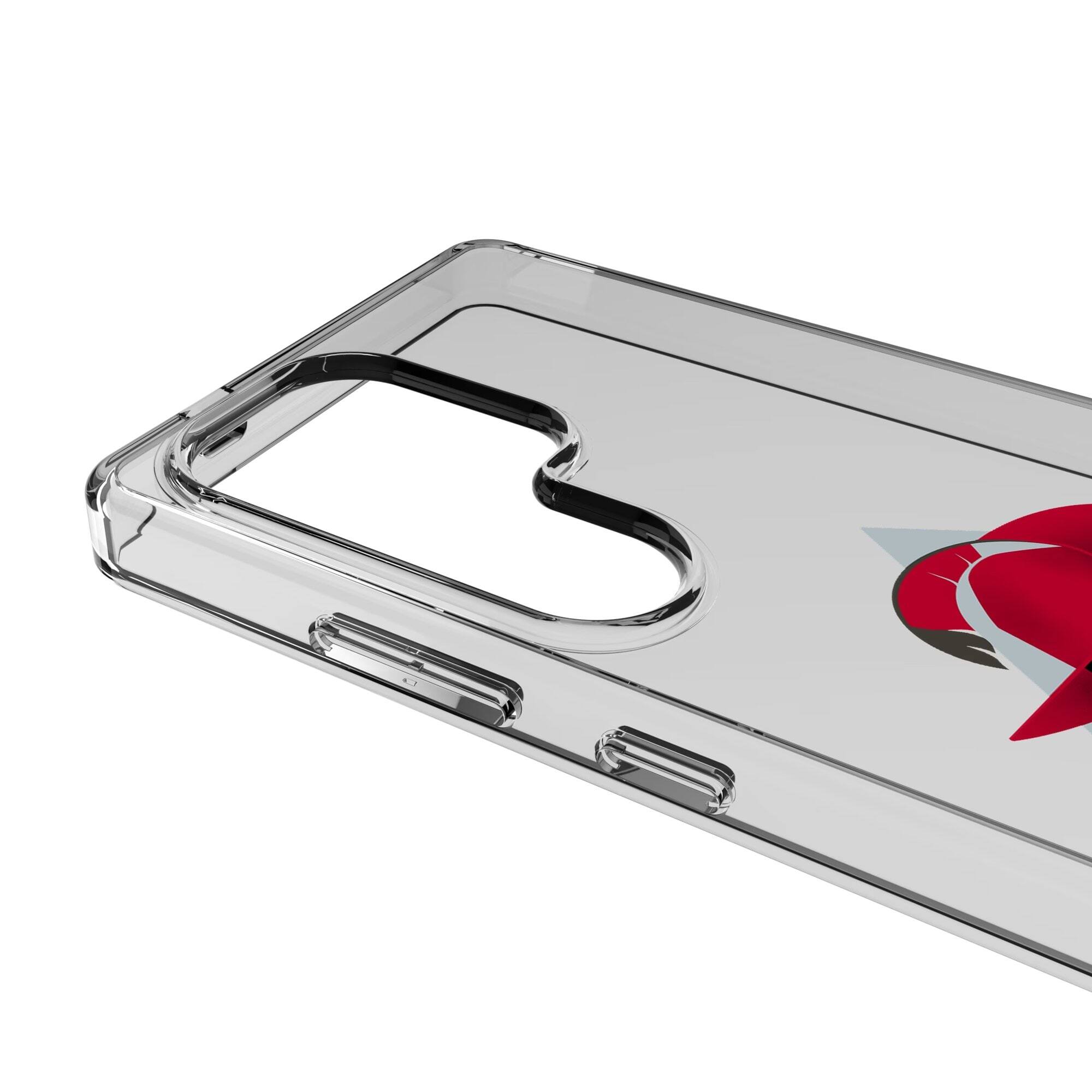 Alt View 2. Keyscaper - Tampa Bay Buccaneers Galaxy Clear Case - S23 - Multicolor.