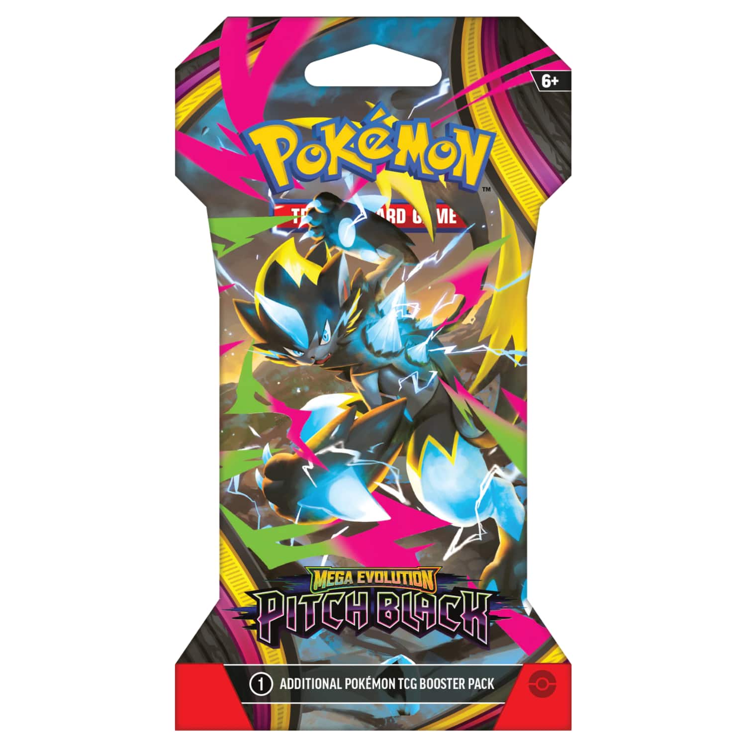 Pokémon - Pokemon ME5 Mega Evolution Pitch Black Sleeved Booster Pack | Mega Zeraora ex