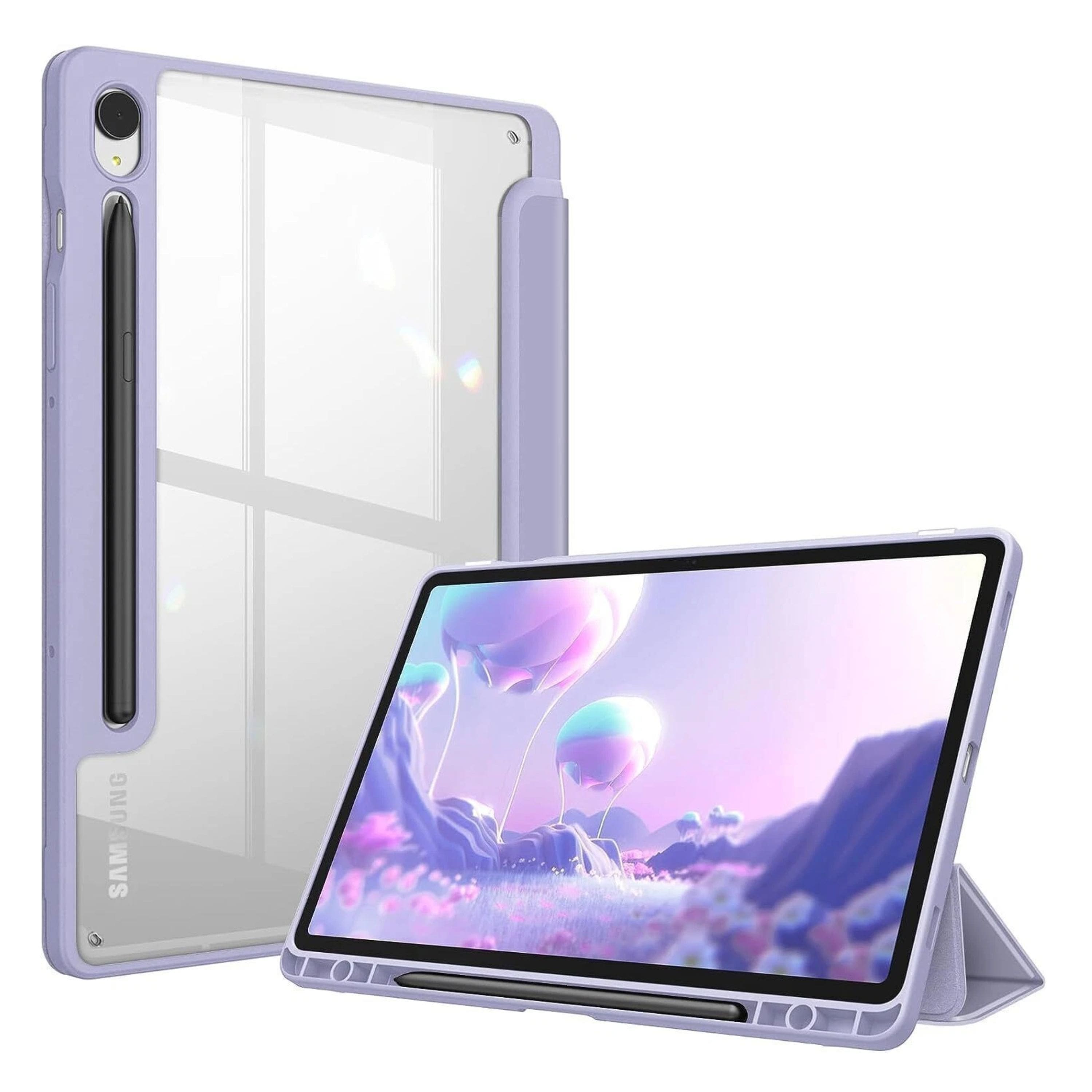 Kitcheniva - Transparent Back Cover Slim Case For Samsung Galaxy Tab S10 Lite / S10 FE - Lilac Purple price history on PriceWatchPro