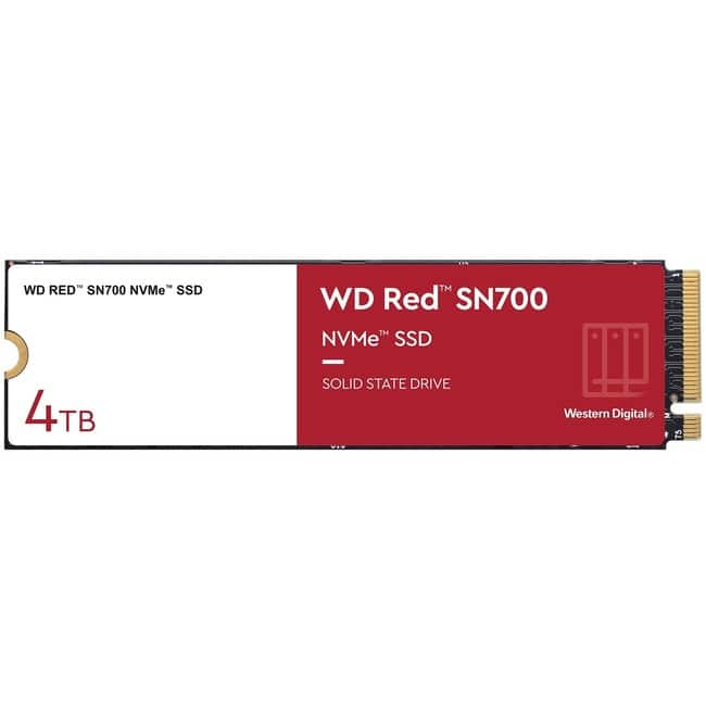 Western Digital - WD Red SN700 WDS400T1R0C 4TB Solid State Drive - M.2 2280 Internal - PCI Express NVMe (PCI Express NVMe 3.0 x4)