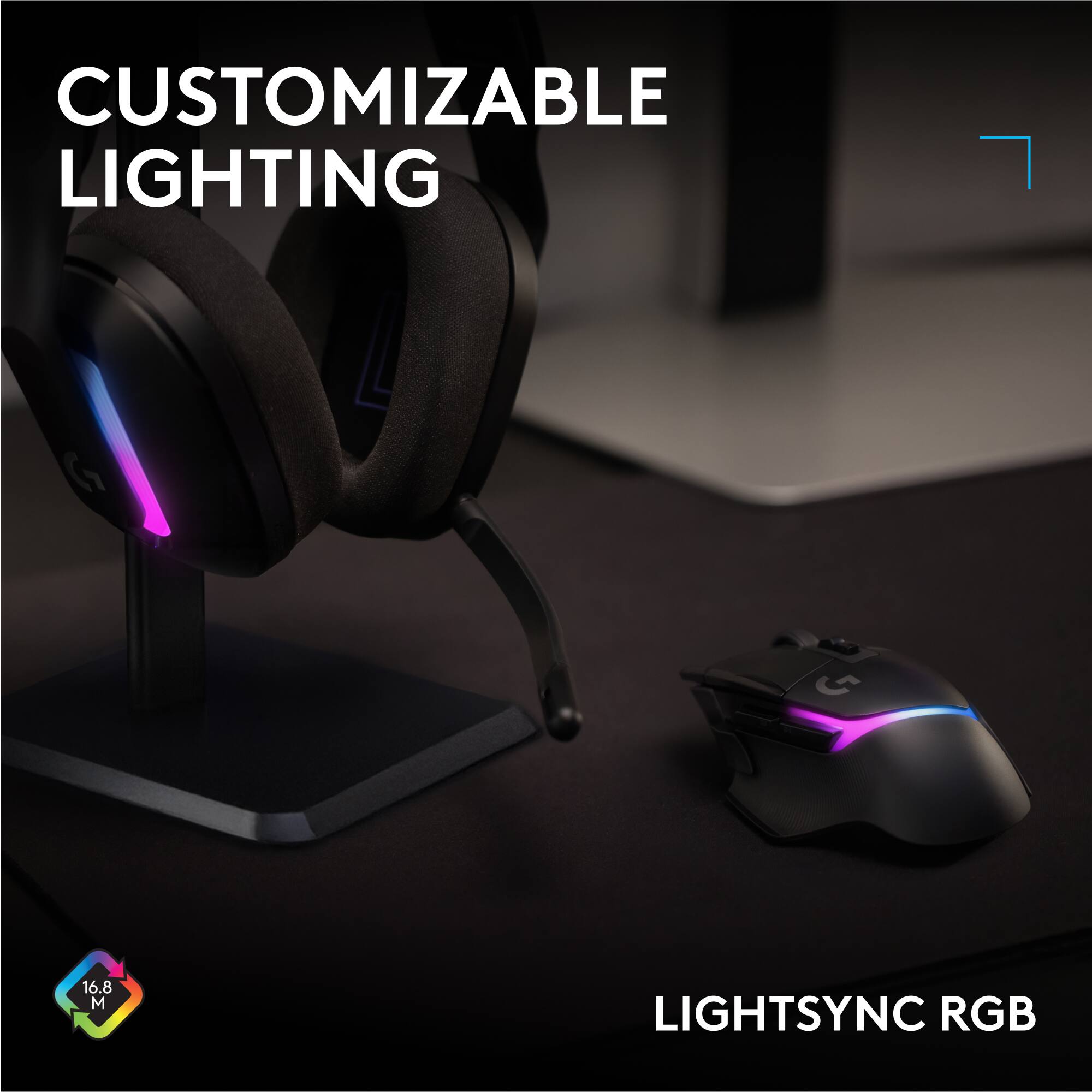 CUSTOMIZABLE LIGHTING

LIGHTSYNC RGB

16.8 M