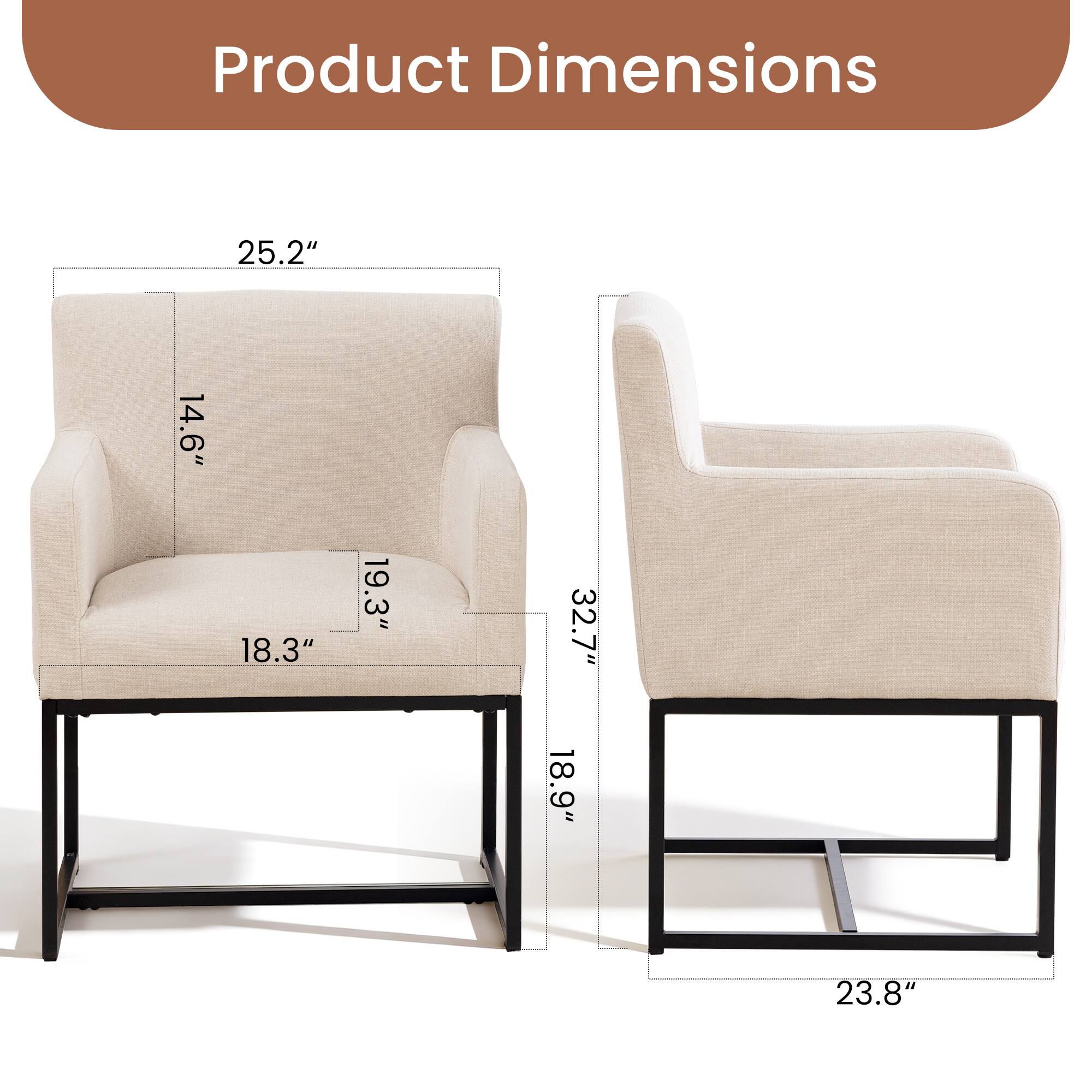 Product Dimensions: 25.2" x 14.6" x 18.3" x 19.3" x 32.7" x 18.9" x 23.8"