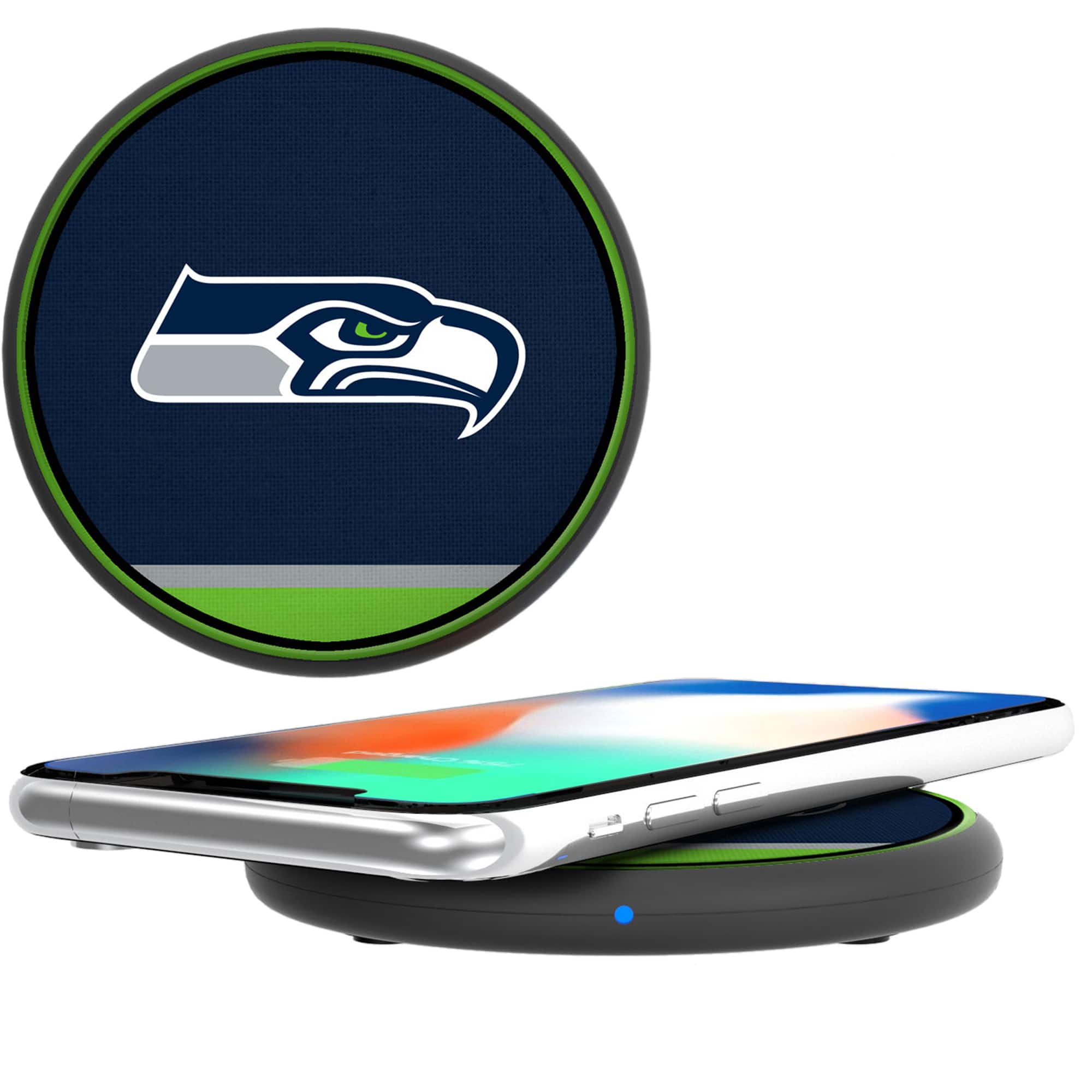Front. Keyscaper - Seattle Seahawks Wireless Phone Charger - Multicolor.