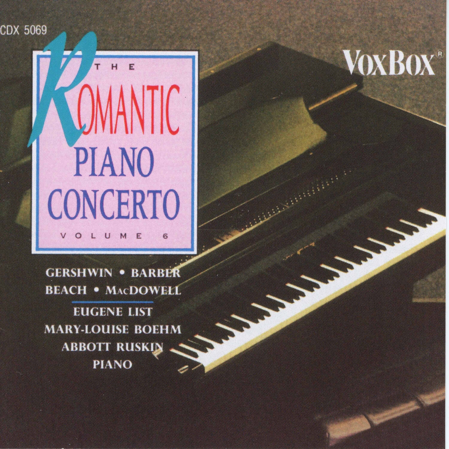 Barber / Beach / Gershwin / Macdowell - Romantic Piano Concerto 6  - COMPACT DISCS