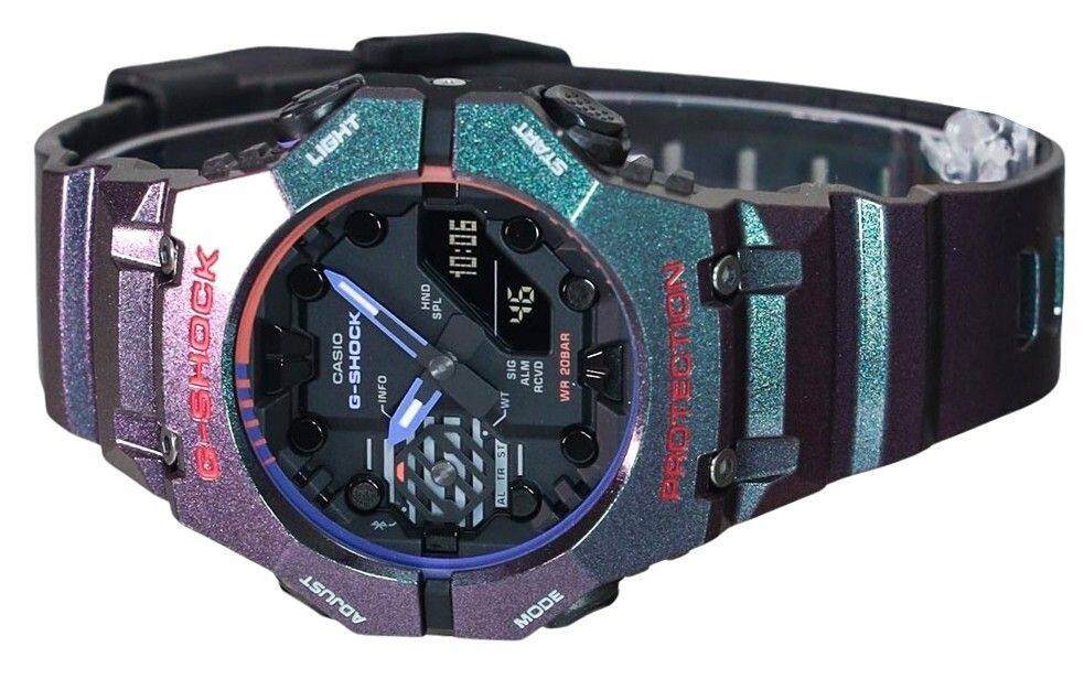 G-SHOCK LIGHT  
CASIO G-SHOCK  
-INFO  
ADJUST  
10:06  
HND  
SPL  
START  
SIG  
ALM  
20BAR  
RCVD  
WR  
WT  
iS  
TR  
AL  
MODE  
PROTECTION