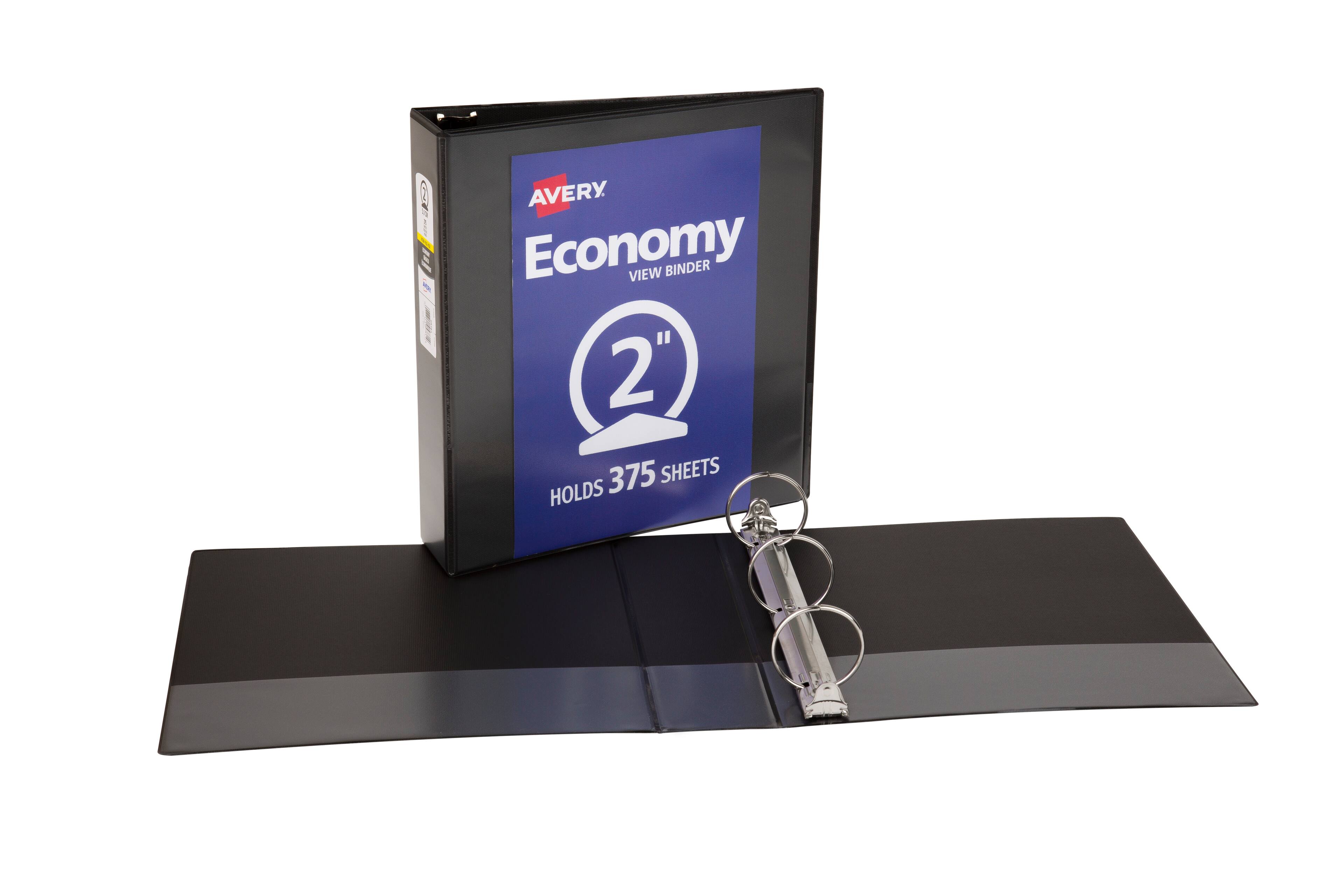2" 14 C 1 AVERY. Economy VIEW BINDER 2" JS 375 SHEETS HOLDS