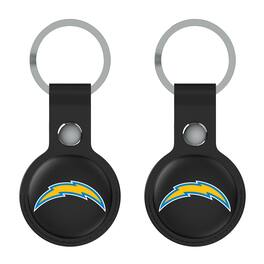 Keyscaper - Los Angeles Chargers Two-Pack AirTag Holders - No Size - Black