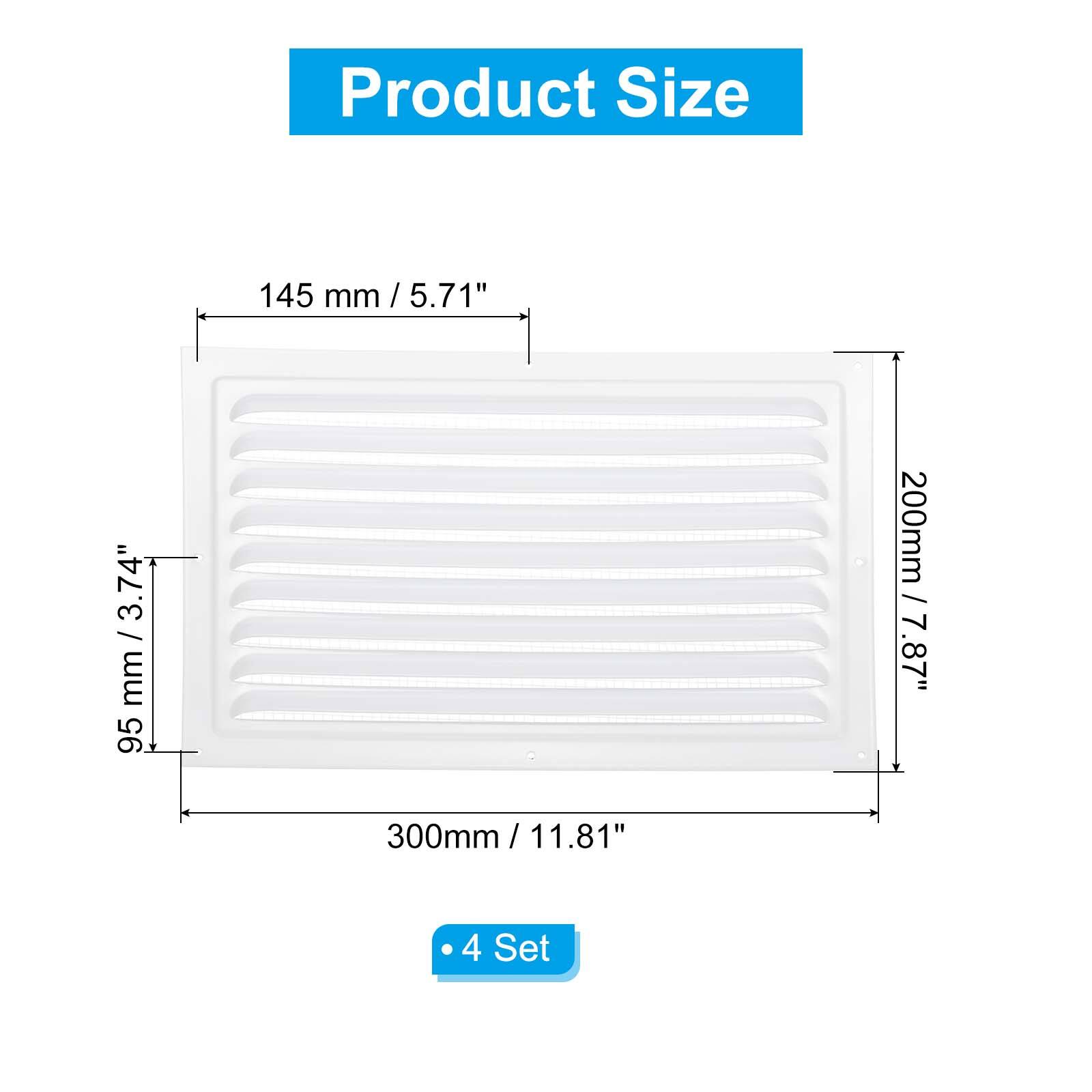 Product Size

145 mm / 5.71"  
95 mm / 3.74"  
200 mm / 7.87"  
300 mm / 11.81"  

4 Set