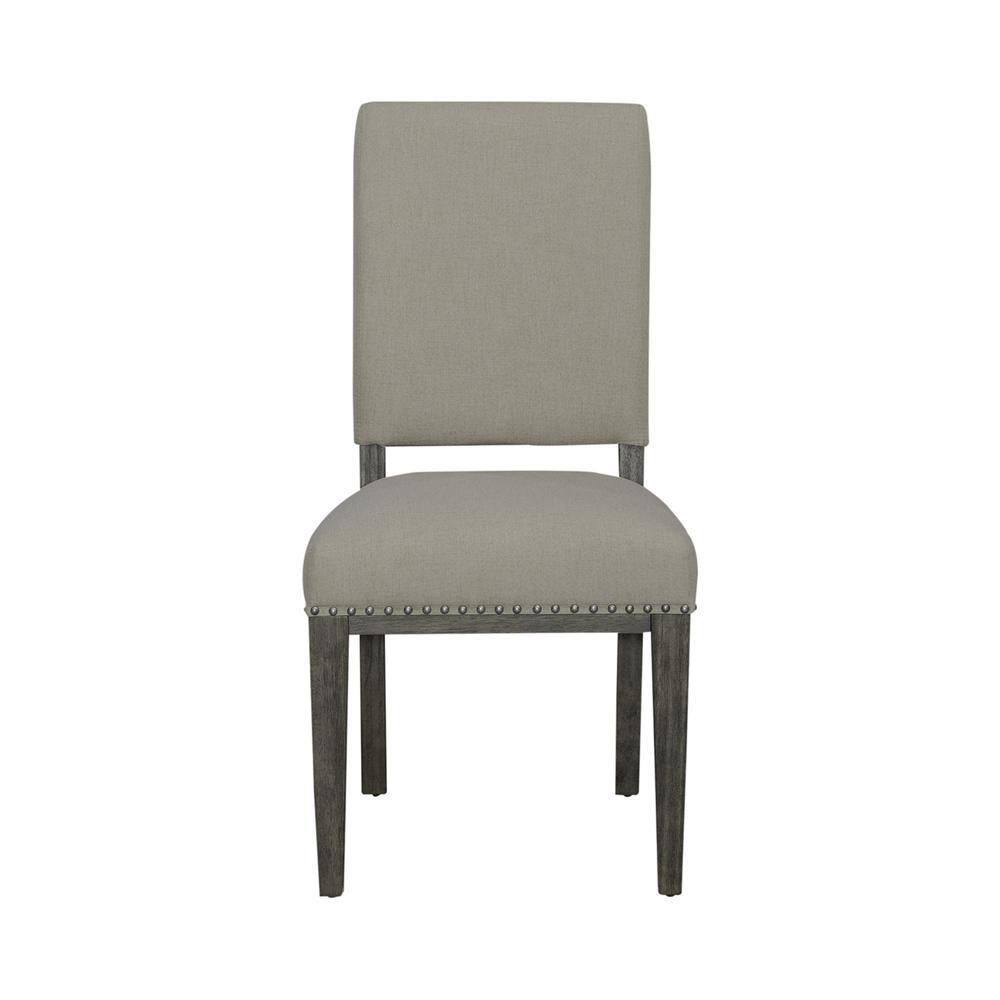 Back. Liberty Furniture Industries - Uph Side Chair (RTA) - Set of 2 Traditional Brown in Havana Brown Finish - Brown.