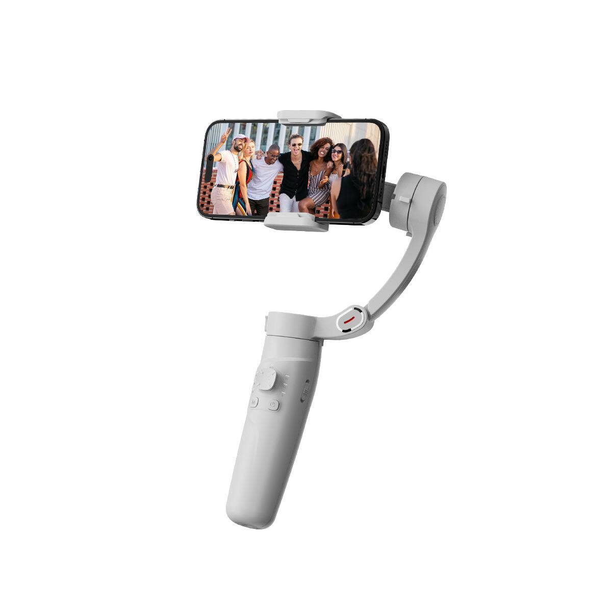 Front. Cluzine - 3-Axis Gimbal Stabilizer for Mobile Phone with Tripod & Selfie Stick.