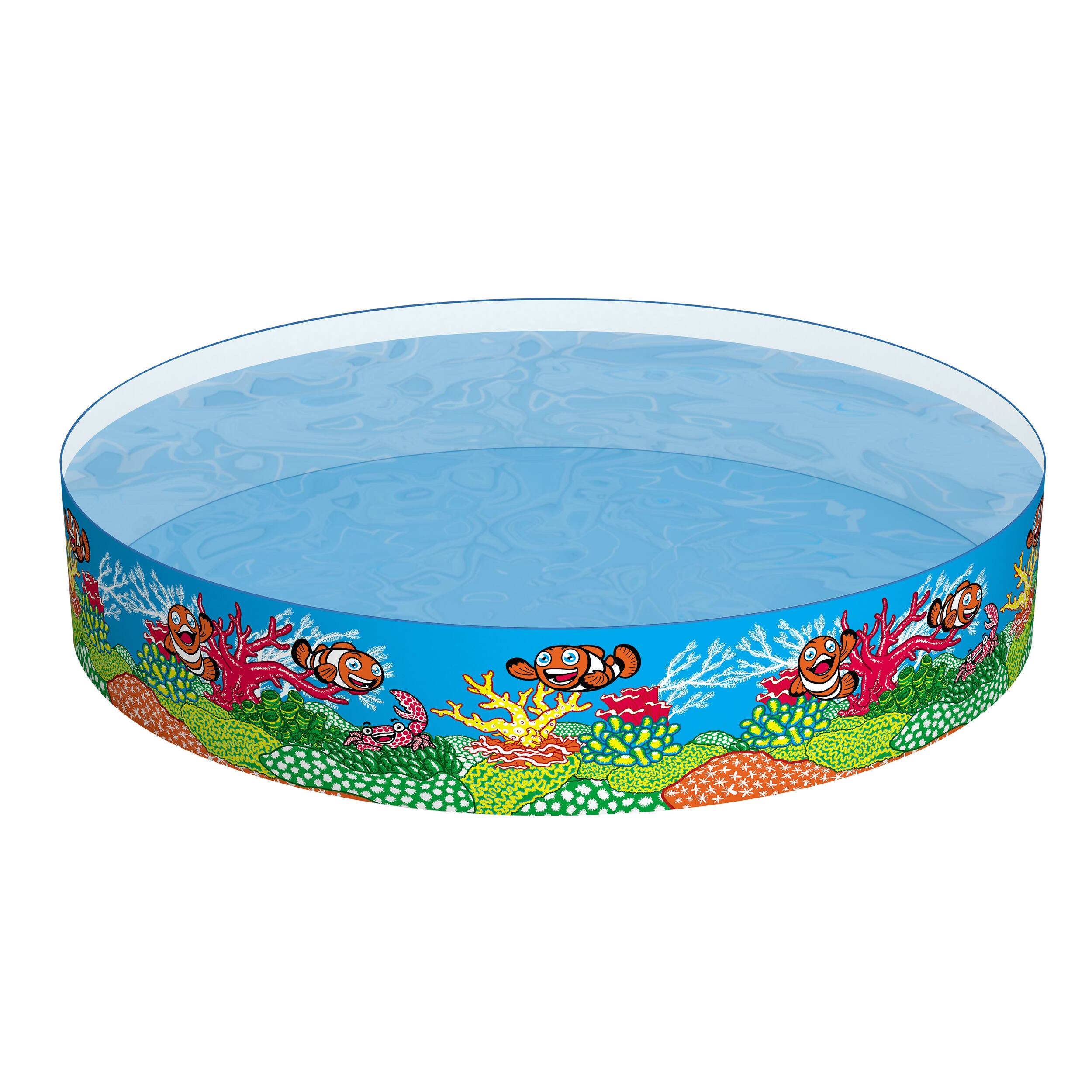 Front. Bestway - Bestway H2OGO! 6' x 15" Odyssey Fill 'N Fun Plastic Kids Swimming Pool.