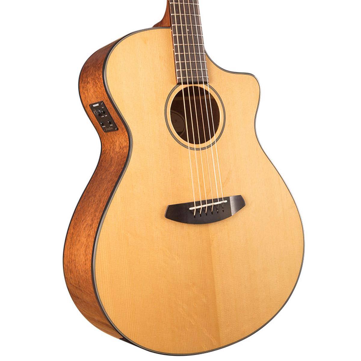 Alt View 4. Breedlove - Breedlove Discovery Concerto Sunburst CE Sitka    Spruce Acoustic-Electric Guitar, Mahogany.